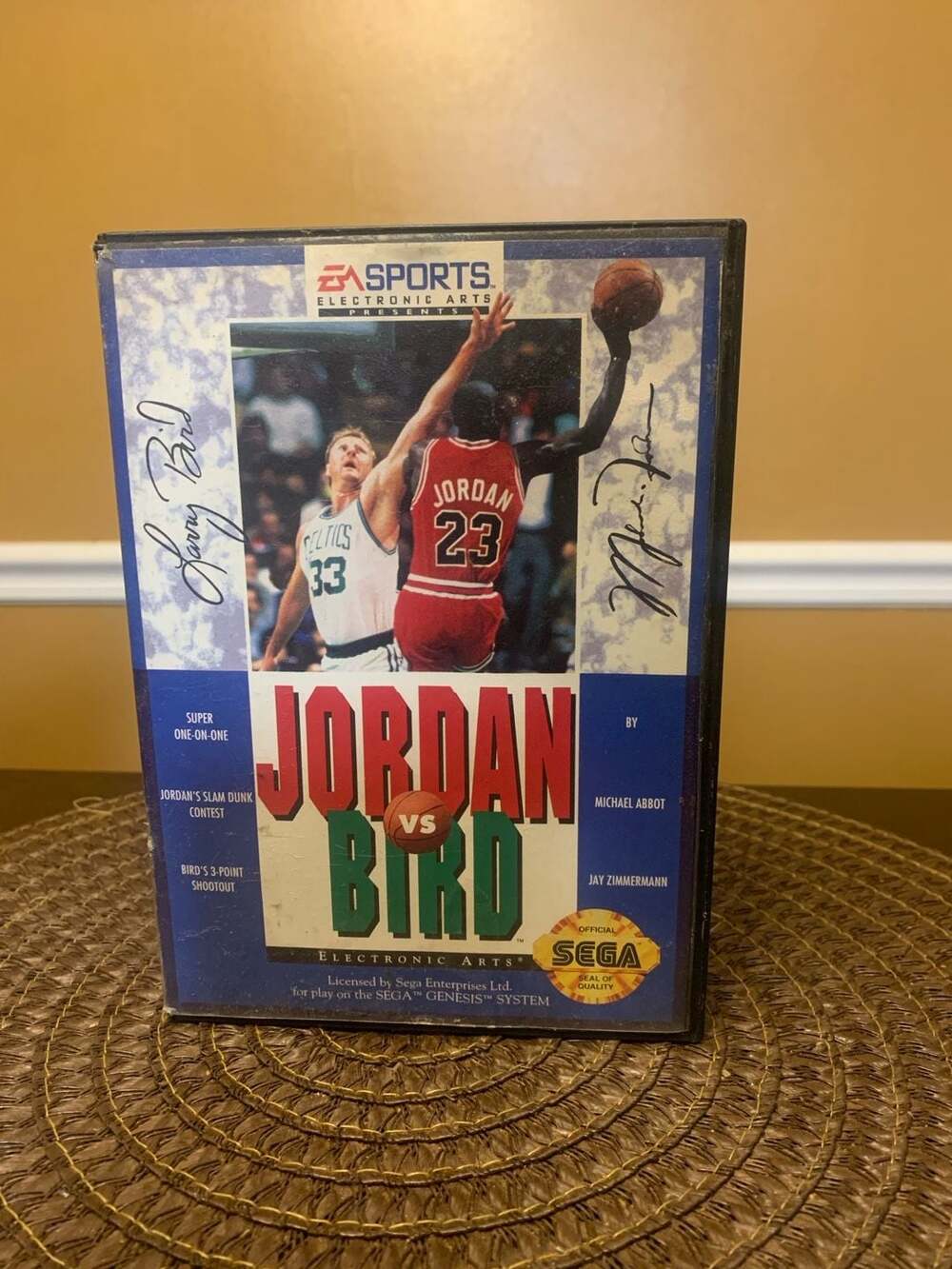 Electronic Arts Jordan Vs. Bird Sega Genesis Game CIB